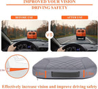 kingphenix Premium Car Seat Cushion, Memory Foam Driver Seat Cushion to Improve Driving View- Coccyx & Lower Back Pain Relief - Seat Cushion for Car, Truck, Office Chair (Leather Gray)
