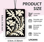 Lacama Black Boho Floral Car Air Freshener 3Pcs, Retro Abstract Mid Century Henri Matisse Floral Cars Scents Air Freshener for Women Girls Gifts, Flower Car Accessories Interior Mirror Decor Hanging