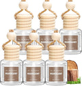 AROIC 6 Pack Car Air Freshener, Mahogany Premium Woody Car Air Freshener Diffuser Fragrance, Hanging Essential Oil Diffuser for Auto Interior Decor, Long Lasting Natural Scent Car Accessories Unisex