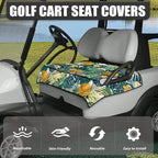 Biyejit Golf Cart Seat Covers with 4 Pockets Golf Cart Seat Towel Blanket Fits 2-Seat Golf Carts, Golf Cart Accessories