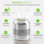 Refrigerator Deodorizer – Lasts for 10 Years, Long-Lasting Odor Eliminator for Fridge, Closet, Car -More Effective Than Baking Soda Charcoal Air Purifier - Nano Catalyst Technology (1 Pack)