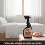 Smoke Eater Odor Eliminator Spray, Fresh Grapefruit, 22 oz — Breaks Down Smoke Odor at the Molecular Level — Works on Fabric, Cars, Furniture — Made in USA