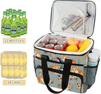 Cooler Bag Insulated Picnic Bag Large Lunch Box Reusable Tote Bag Soft Sided Portable Beach Cooler Grocery Camping