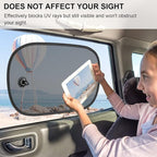Car Window Shade, 2 Pack Car Sun Shade for Window Baby Suction Cups Sunshade for Side Window Sun and UV Block for Kids/Adults/Pets - 17.3''x14'' Universal Fits