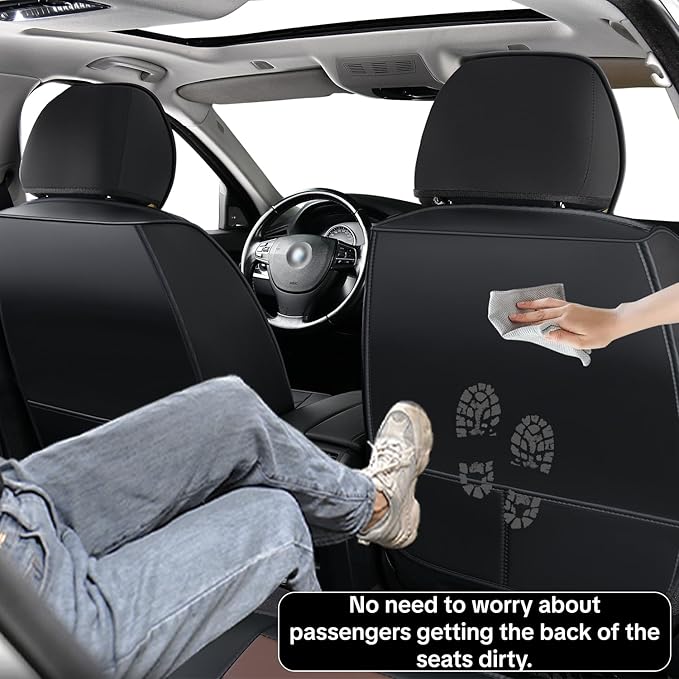 Car Seat Covers for Ford Bronco Sport 2021-2025 Car Seat Cover, Waterproof Faux Leather, 5 Piece Full Set, Wear Resistance, Easy to Clean and Install, Beautify Interior