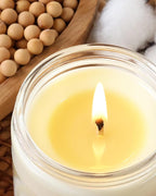 AOOVOO Vanilla Cream Odor Eliminating Highly Fragranced Candle - Eliminates 95% of Pet, Smoke, Food, and Other Smells Quickly, Non Toxic Air Freshing Soy Candle, 9 oz Up to 50 Hours Burn time