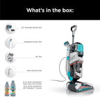Shark R- EX201 CarpetXpert Upright Carpet, Area Rug & Upholstery Cleaner with StainStriker, Cyan - (Renewed)