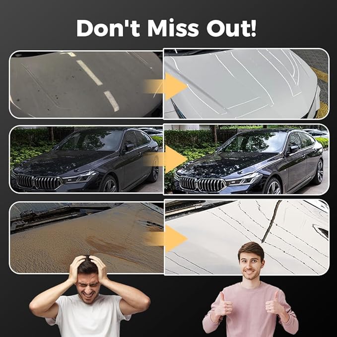 Nano Hydrophobic Ceramic Coating, 2026 New Car Coating Spray Kit, Easy-to-Spray Auto Paint Protection, Car Quick Acting Coating Agent Sprays for Vehicle Shine & Protection (3Pcs)