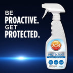 303 Products (30308CSR) UV Protectant Spray for Vinyl, Plastic, Rubber, Fiberglass, Leather & More – Dust and Dirt Repellant - Non-Toxic, Matte Finish, 16 Fl. oz., White