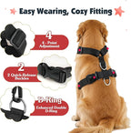 Pawaboo Dog Seat Belt Harness for Car, Dog Car Harness Seatbelt with Double Clips, Adjustable Breathable Pet Vest & Dogs Safety Tether with Elastic Bungee for Small Medium Large Pet, S, Red+Black