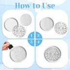 100 PCS Air Filter Scent Pads, 0.67in/17mm Essential Car Air Freshener Refill Felt Pads Unscented White Custom Car Airs Vent Clip Replacement Scent Pad Perfumes Refill Tablets for Cars Diffuser