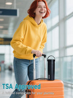 YOUSHARES Insulin Cooler Travel Case - 48H Verified Cooling with Temperature Display, TSA Approved Diabetic Medication Pen Vials Refrigerator with ℃/℉ Digital Temp Display, Portable for 1–7 Pens