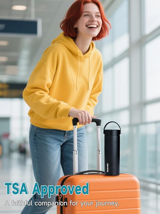 YOUSHARES Insulin Cooler Travel Case - 48H Verified Cooling with Temperature Display, TSA Approved Diabetic Medication Pen Vials Refrigerator with ℃/℉ Digital Temp Display, Portable for 1–7 Pens