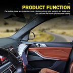 Car Dash Covers, Phone Umbrella, Anti-Glare Sunshade Umbrella Phone Holder, Universal for Most Cars (Black)