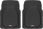 Motor Trend (2) Car Seat Covers for Front Seats with (2) Trimmable Car Floor Mats – Universal Fit Auto Accessories for Cars, Trucks, SUVs, Vans – Interior Protection and Vehicle Interior Shield Combo