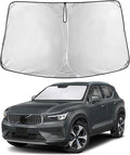 EcoNour Windshield Sunshade Compatible for Volvo XC40 2019-2024 2025 2026, Sun Visor for Front Windshield & Window Sun Shade Cover, UV Heat Blocker & Protector, Car Accessories