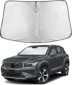 EcoNour Windshield Sunshade Compatible for Volvo XC40 2019-2024 2025 2026, Sun Visor for Front Windshield & Window Sun Shade Cover, UV Heat Blocker & Protector, Car Accessories