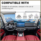 4PCS Bling Air Freshener Vent Clip, Crystal Rhinestone Heels Bag Crown Perfume Bottle Dashboard Air Vent Trim Clips, Cars Accessories Interior Decor (Sliver)