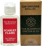1 OZ Premium Car Diffuser Refill Oil – 2 Pack Long Lasting Fragrance Oil for Car, Home & Office | Compatible with Most Diffusers | Fresh, Pleasant Scent for Every Space (Black Ice + Scarlet Flame)
