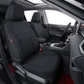 coverdream RAV4 PHEV Seat Covers Custom Fit for 2019-2024 2025 Toyota RAV4 Hybrid XSE,Hybrid SE,Prime SE/XSE,Full Coverage,Airbag Compatible,Polyester Car Seat Protector (Full Set,Black)