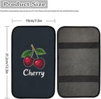 Dreaweet Car Center Console Cover Cute Cherry Car Accessories Arm Rest Cover Pad Comfort Anti-Scratch Middle Console Cover Universal Fits for SUV Trucks Sedan