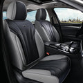 Coverado Front Seat Covers, 2 Pack Waterproof Seat Cover for Cars, Driver Seat Covers, Waterproof Car Seat Protector, Leather Car Seat Cushions Universal Fit for Most Sedan, SUV, Trucks(Gray&Black)
