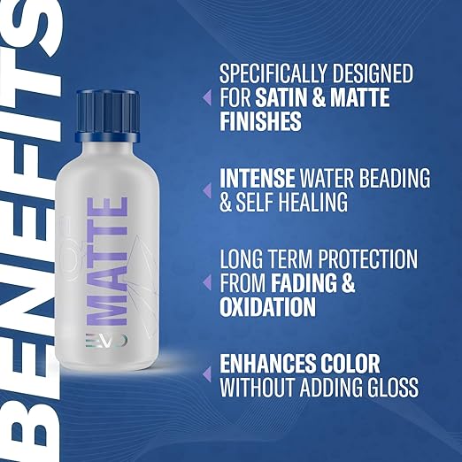 Gyeon Matte EVO Light Kit Ceramic Coating for Matte and Satin finishes Hydrophobic Paint sealant UV Chemical Protection enhances Color Depth Without Gloss adds Lasting Matte Protection