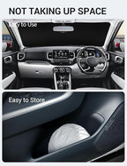 Proadsy Windshield Sun Shade Custom Fit 2020-2023 2024 2025 2026 Hyundai Venue Foldable Front Sunshade Protector Sun Visor Blocks UV Rays Keep Car Cooler