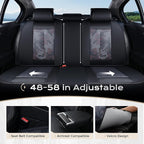 Coverado Seat Covers, Car Seat Covers Full Set, Leather Seat Covers for Cars, Car Seat Protector, Black Car Seat Covers Front Seats and Back Seats Universal Fit for Most Cars Camo