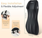 FLORICH Lumbar Support with Car Headrest Pillow 2-in-1 Memory Foam Car Seat Headrest & Lumbar Cushion Ergonomic Back Support Pillow Seat Cushion for Car Seat Driving Neck Back Pain Relief, Black