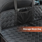 Car Rear Seat Mattress Extension Plate, Foldable Car Back Seats Extender for Sleeping, Increase Travel Trunk and Camping Bed Camping Space for SUV, Model Y/3(Upgraded Leather)