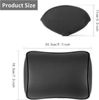 Car Headrest Pillow, Soft Memory Foam Car Neck Pillow with Adjustable Strap, Removable Breathable Cover for Long Drives & Office (Black, Pack of 2)