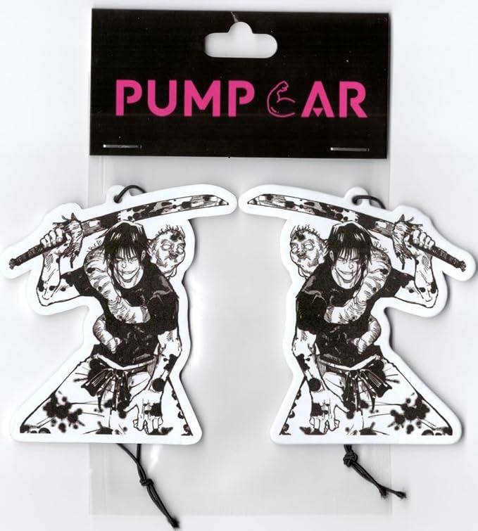 PumpCar 2 pieces toji double-sided hanging Japanese anime cherry-scented car air freshener Cool anime hanging for rearview mirror Car Interior Accessories Gifts