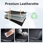 coverdream RAV4 Seat Covers Custom Fit for 2019-2024 2025 Toyota RAV4 LE,XLE,XLE Premium,Limited SUV Seat Cushion,Luxury Waterproof Leather Car Seat Protector (Full Set,Red/Black)