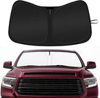 Car Windshield Sun Shade Compatible with 2007-2021 Toyota Tundra Accessories Foldable Front Window Sunshade Custom for Tundra Limited SR5 Platinum TRD Pro Pickup Windshield Cover Sun Visor