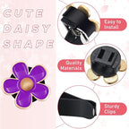 6PCS Daisy Flower Car Air Vent Clips, Cute Flower Shape Auto Air Freshener Outlet Clip, Vehicle Air Conditioning Clip Charm for Women Girls, Interior Decor Car Accessories (Purple)