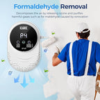 Ozone Odor Eliminator for Strong Odor 99% Cat Litter Deodorizer Pets Poof Odor Removal Air Ionizers Home Plug-in Air Purifier for Bedroom, Toilet, Kitchen, Shoe, Smoke, Formaldehyde Air Freshener