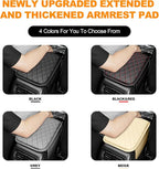 Center Console Cover for Cars Fit for Jeep Cherokee Compass Gladiator Liberty Patriot Renegade Wrangler Leather Armrest Covers with 2 Storage Bags(Grey)