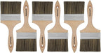 Double Thick Chip Paint Brush, 6 Pack, 4 inch / 100mm Stain Brushes for Painting Walls and Fence Staining, Wooden Handle Masonry Paintbrush for Varnish, Paste, Gesso and Limewash