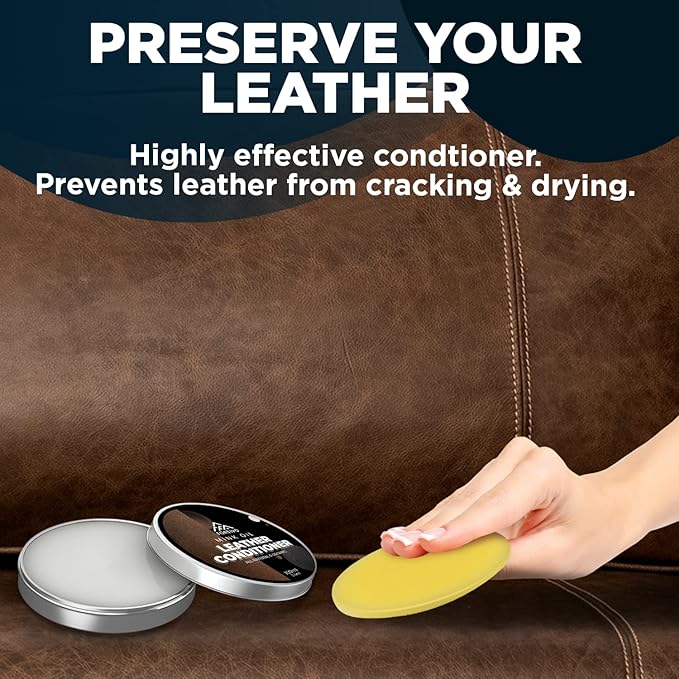FORTIVO Leather Mink Oil, Color Restorer, Scratch Remover, Couch Paint and Leather Repair Kit for Couches