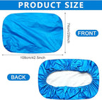 BBTO 2 Pcs Car Seat Sun Shade Covers Baby Car Seat Coolers Protector Reflective Carseat Sunshade Infant Shield Heat UV Sunlight Keep Baby Toddler Child Cool Travel Safety(Classic,Blue)
