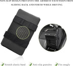 Car Center Console Armrest Pillow, Leather Auto Arm Rest Cover Protector with Cup Holder and Phone Holder, Memory Foam Armrest Cushion for Most Vehicles (Black, Diamond Pattern)