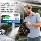 Awakening 2L Electric Foam Sprayer, Cordless Car Foam Cannon, 68oz Rechargeable Battery Foam Blaster, 52PSI Portable Electric Foam Cannon for Auto Car Detailing