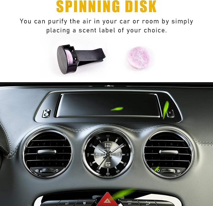 50 PCS Car Metal Air Vent Clips, Auto Perfume Air Outlet Clips Replacement, Air Freshener Clips with Plastic Slot Suitable for Most Vehicle, Universal Car Accessories