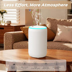 Portable Waterless Essential Oil Diffuser Starter Kit with 7 Lights for Home Car and Office, Compact Scent Diffusers Includes 2 x 20mL Hotel Scent Oils, A Gift Idea for Parents and Friends