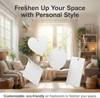 Instafreshener Custom Hanging Air Freshener | Heart | Custom Air Fresheners with Picture or Text for Car, Closet, Bathroom, Locker & Office Decor