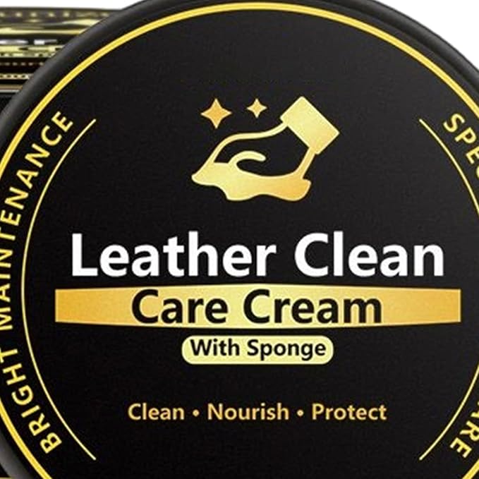 Leather Protection Cream, Cleaning Stain Removal Balm, Leather Cleaner and Conditioner for Seats Sofas Bags Car Vehicle Indoor Outdoor Garage Use