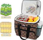 Cooler Bag Insulated Picnic Bag Large Lunch Box Reusable Tote Bag Soft Sided Portable Beach Cooler Grocery Camping