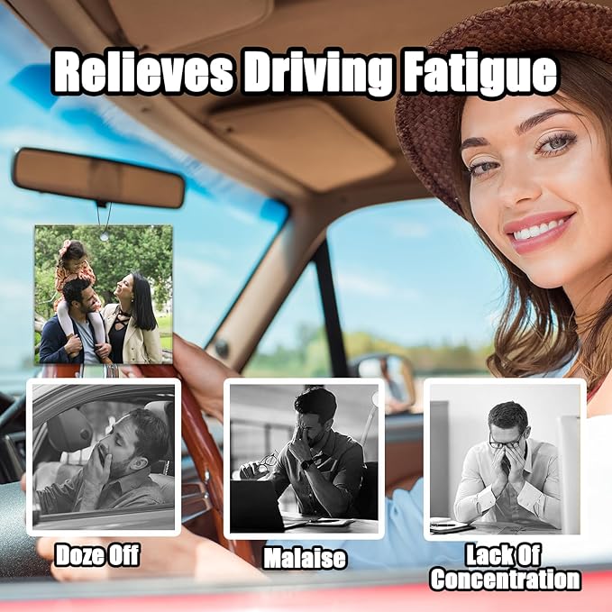 100Pcs Bulk Custom Logo Car Air Freshener, Wholesale Personalized Double Sided Car Air Fresheners, Printed Commercial Logo/Photo with Scented Air Freshener(100 Square)