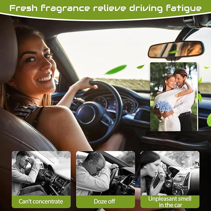 Custom Air Fresheners with Picture, Personalized Air Freshener for Cars, Customized Photo Gift with Scents for Family and Lovers